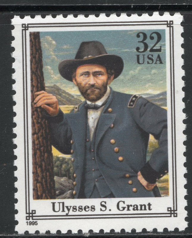 2975d *  ULYSSES S GRANT ** CIVIL WAR * UNION GENERAL **  U.S. Postage Stamp MNH