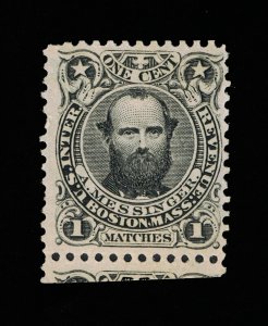 OUTSTANDING SCOTT #RO133d PRIVATE DIE A.MESSINGER MATCHES ON WATERMARKED PAPER