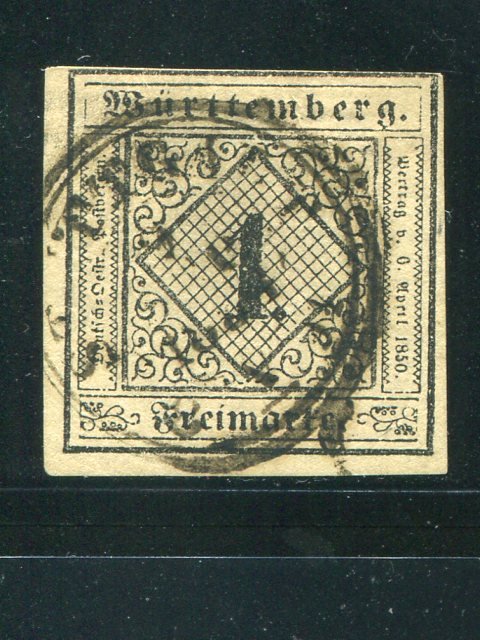 Wuerttemberg  Michel #1c  600 Eur