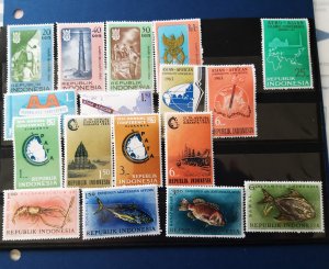 Indonesia 4 complete series 1963-1966 MNH