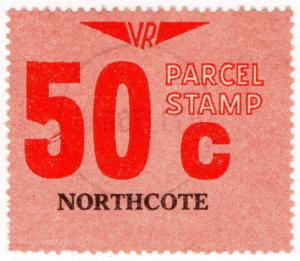 (I.B) Australia - Victoria Railways : Parcel Stamp 50c (Northcote)