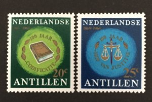 Netherlands Antilles 1969 #317-8, Justice, MNH.