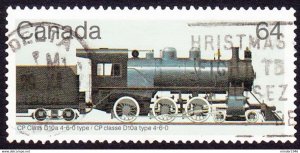 CANADA 1984 64c Multicoloured Canadian Locomotives FU