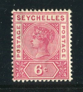 SEYCHELLES; 1897 classic QV issue fine Mint hinged Shade of 3c. value