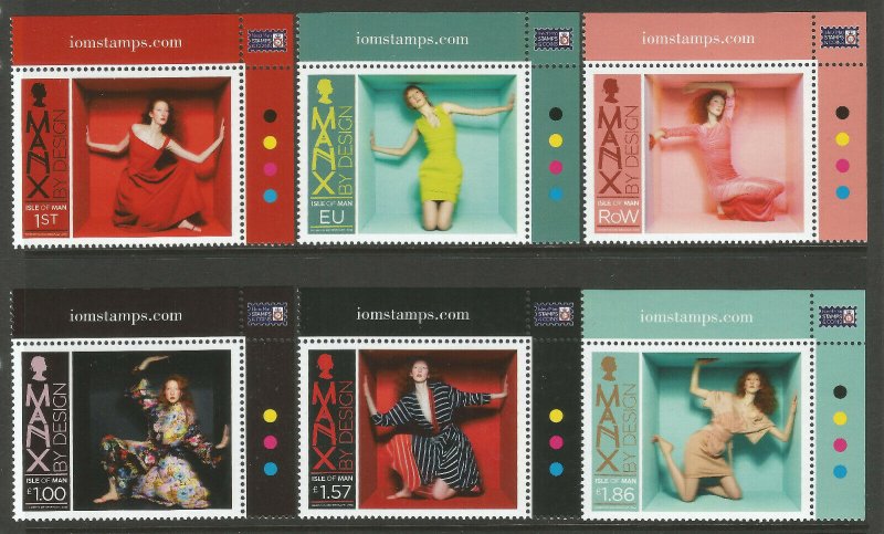 Isle of Man IOM 2018 MNH Preen by Thornton Bregazzi 6v Set Art Fashion Stamps