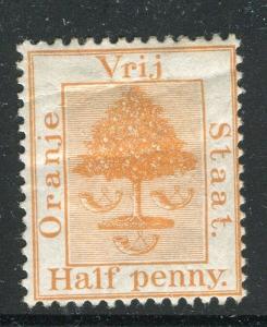 ORANGE FREE STATE;  1897 classic QV issue Mint hinged 1/2d. value