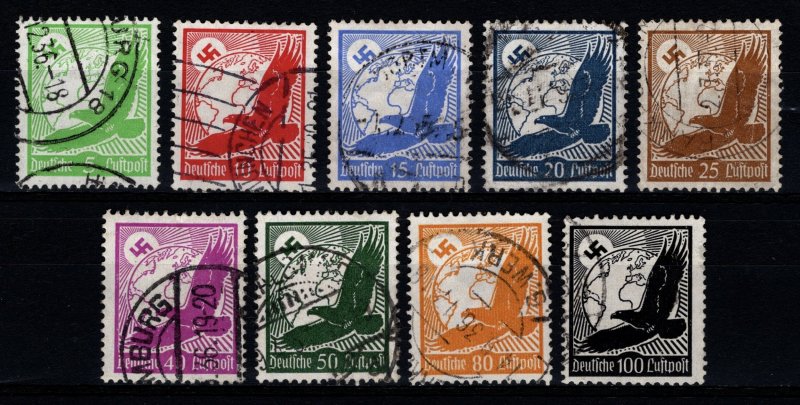 Germany 1934 Airmail, Golden Eagle, Set [Used]