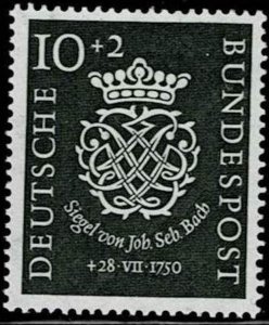 Germany 1950,Sc.#B314 MNH, Seal of Johann Sebastian Bach (1685-1750), composer