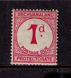 BECHUANALAND PROT. Sc# J5 MH F Postage Due 1p