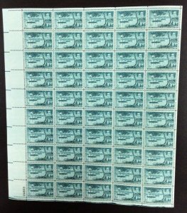 1021 Matthew Perry, Opening of Japan Centennial MNH 5 c Sheet of 50 FV $2.50