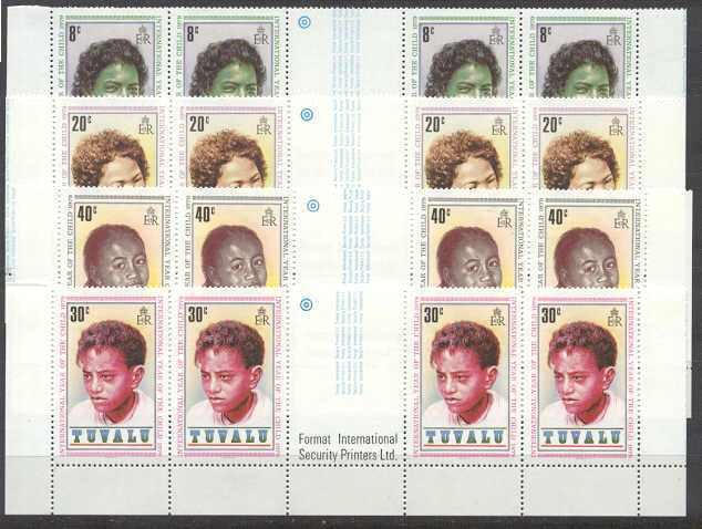 Tuvalu 125-28 MNH Children year/ 4x/ SCV4.60