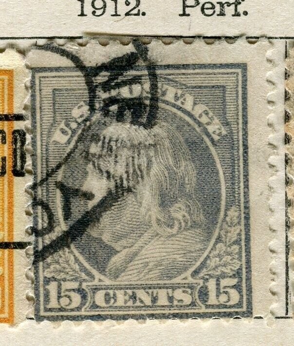 USA; 1912 early Presidential series issue fine used 15c. value