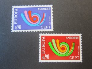 Andorra 1973 Sc 219-20 set MNH