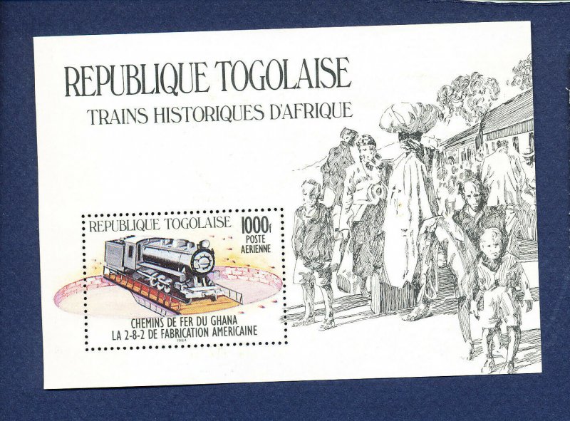 TOGO - Scott 1274  - FVF MNH S/S - Train Locomotive - 1984