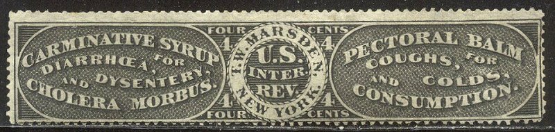 U.S. #RS176a Unused SCARCE - 4c Marsden, Black