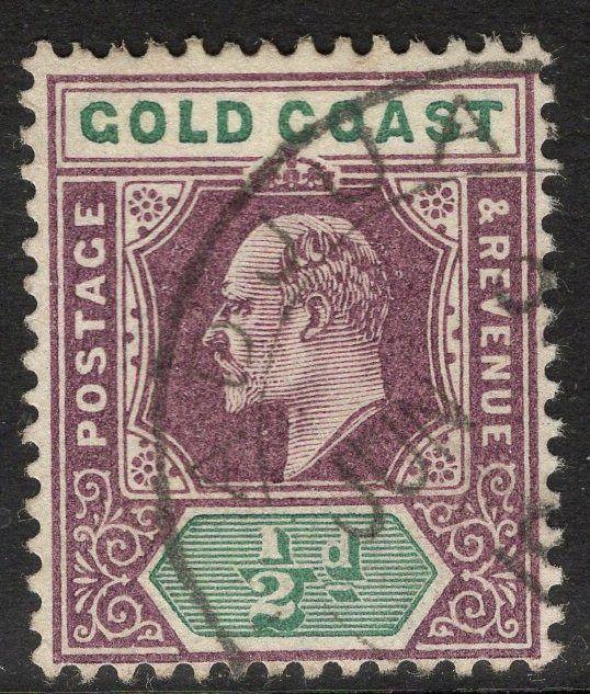 GOLD COAST SG38 1902 ½d DULL PURPLE & GREEN FINE USED