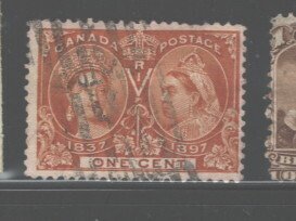 CANADA,  1897, DIAMOND JUBILEE, #51 USED