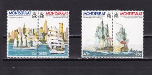 LI07 Montserrat 1976 The 200th Anniv of American Independence two pairs