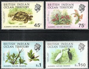 B.I.O.T.  39-42 - Mint-NH- Aldabra Nature Reserve Flora/Fauna (1971) (cv $25.50)