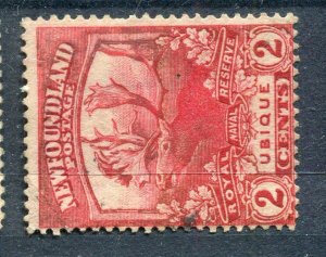 NEWFOUNDLAND; 1919 early Caribou issue fine used 2c. value