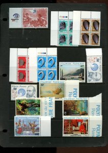 FRANCE FRENCH POLYNESIA COLLECTION LOT OG NH U/M 2 STOCK PAGES $$$$$$$