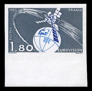 France, 1950-Present #1683 (YT 2073) Cat€46, 1980 Eurovision, imperf. sheet...