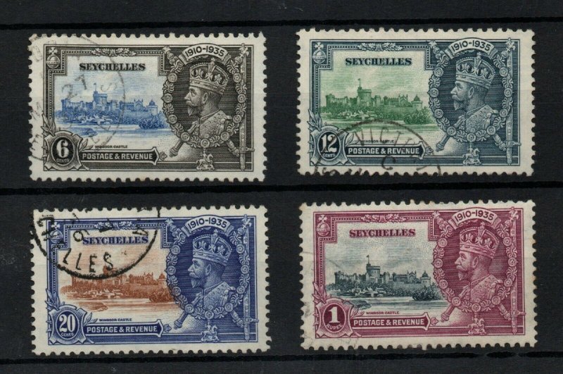 Seychelles KGV 1935 Silver Jubilee fine CDS used SG128-131 WS25156