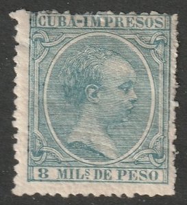 Cuba 1896 Sc P30 newspaper MH* creases