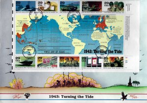 Pugh Designed/Painted Large 1943-Turning the Tide...35 of 42 created!!