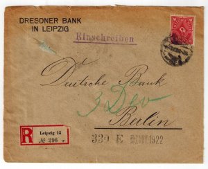 Germany cover Deutsche Bank 1922 181 (181a)