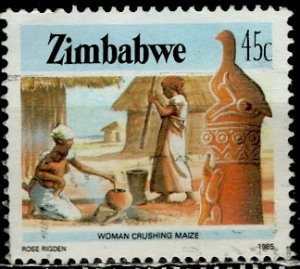 Zimbabwe; 1985: Sc. # 510: Used Perf. 14 3/4 x 14 1/2 Single Stamp