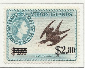 1962 English Colony British Colony VIRGIN ISLANDS Surch $2.80MH* A28P19F27741-