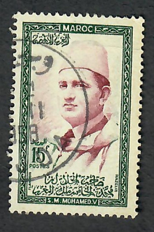 Morocco #3 Sultan Mohammed used single