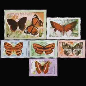 LAOS 1982 - Scott# 386-91 Butterflies Set of 6 NH