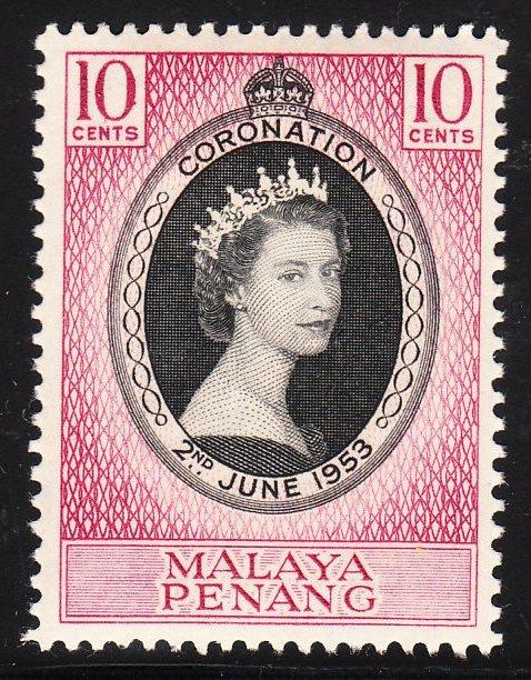 Malaya Penang 27 -  FVF MNH