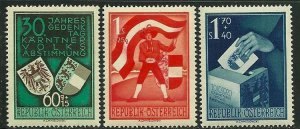 Austria # B269-71, Mint Hinge.