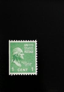 1942 1c George Washington, Booklet Single Scott 804b Mint F/VF NH