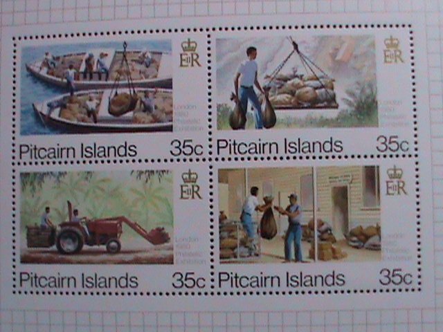 PITCAIRN ISLANDS 1988-INTERNATIONAL STAMP SHOW LONDON'88 MNH SHEET VF