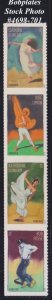 BOBPLATES #4698-701 Innovative Choreographers Strip of 4 VF MNH