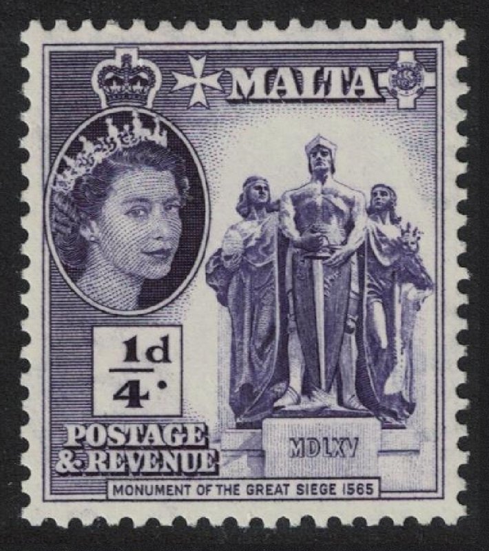 Malta Monument of the Great Siege ¼d 1956 MNH SG#266