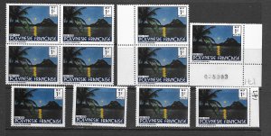 Fr. Polynesia 438, 438a, 438b  MNH x 1-11 ea.,. vf see desc. 2020 CV$126.00