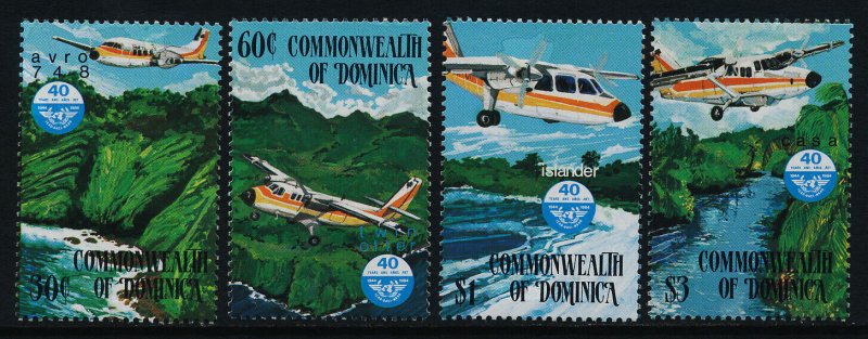 Dominica 864-7 MNH Aircraft, ICAO