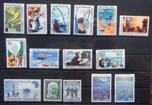 Australian Antarctic Territory  1957 2s 1966 Original set to $1 ex later 5c MNH