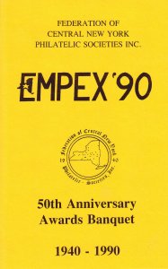 USPS FD Uo Awards Banquet Ceremony Program #2452 Circus Wagon EMPEX 1990