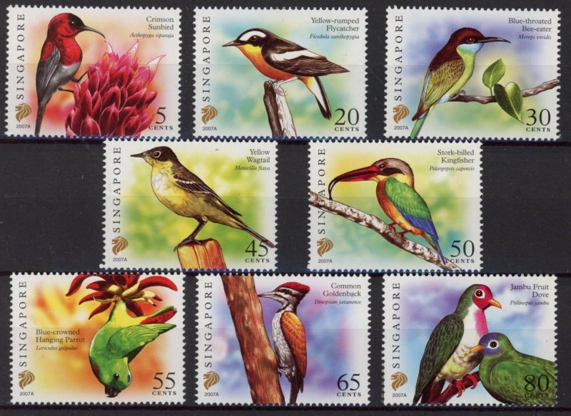 [Hip2552] Singapore 2007 : Bird Good set very fine MNH stamps