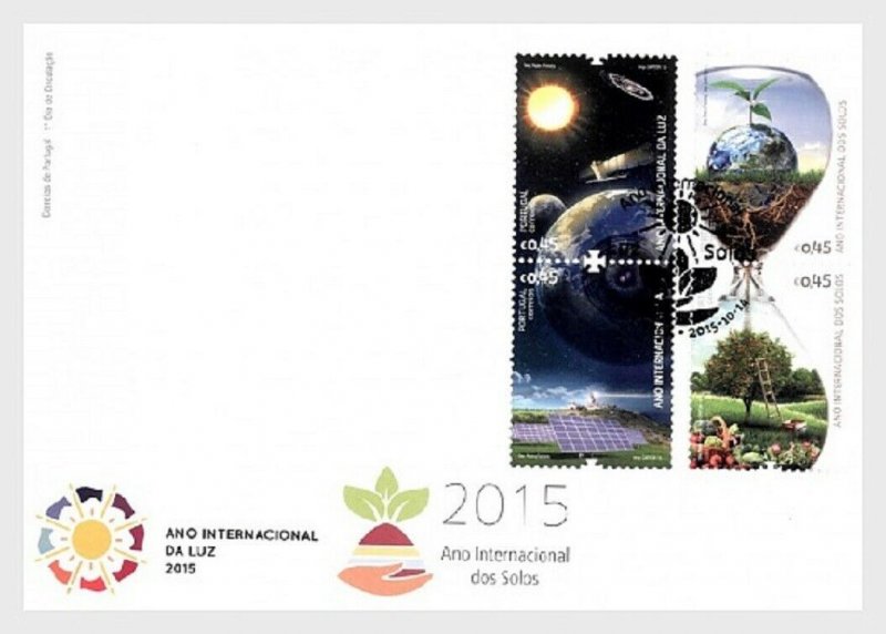 2015  PORTUGAL  -  SG:4319/22  -  YEAR OF SOIL AND LIGHT - SET ON FDC