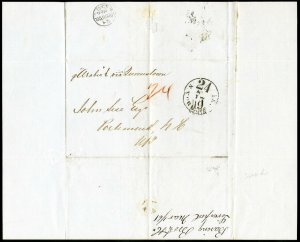 Collection Of 13 Stampless Covers Folded Letters Of The Early 1800'S