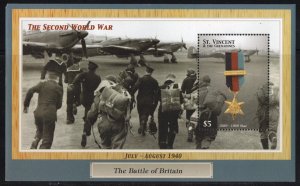 Thematic stamps ST.VINCENT 2002 BATTLE OF BRITAIN 1 sheet ex MS5171 mint