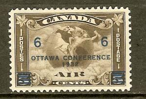 Canada, Scott #C4, 6c on 5c Air Post Issue, VF Centering, MH