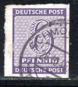 DDR under russian occupation Scott # 14N4a, used, var wmk